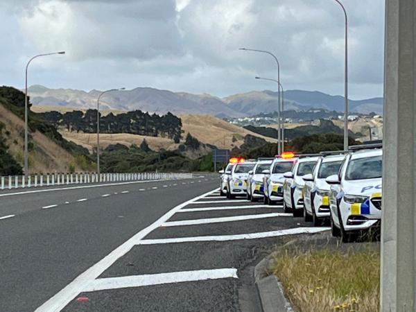 Gang funeral procession - Porirua