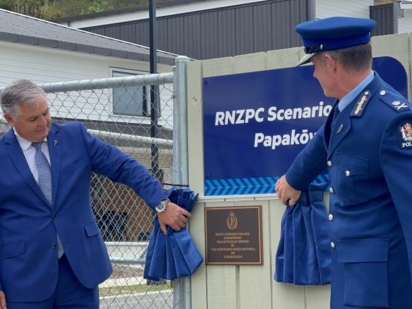 Scenario Village - officially opened by Minister Mitchell and Commissioner Coster