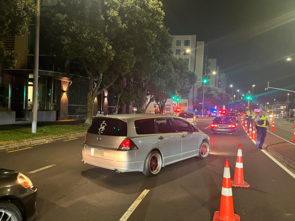 Police presence across Auckland continued to disrupt the event