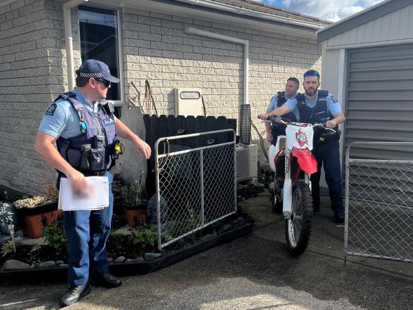 Dirtbikes seized after search warrants in Huntly