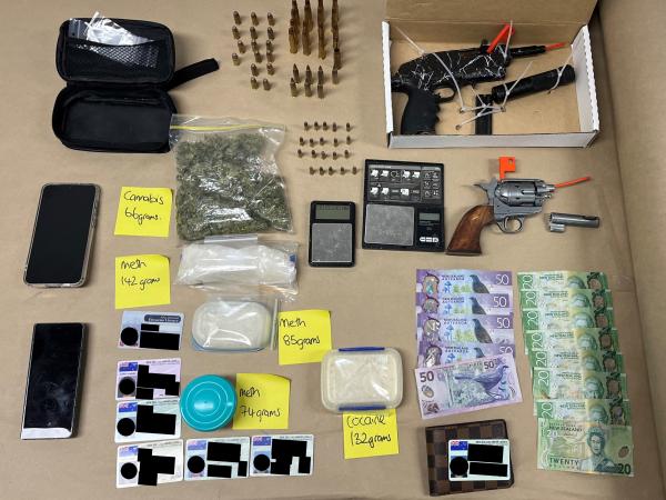 A number of illegal items were located at the Auckland Central address