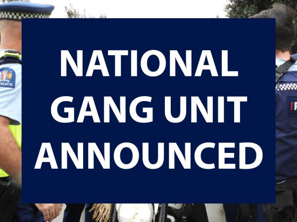 National Gang Unit announced