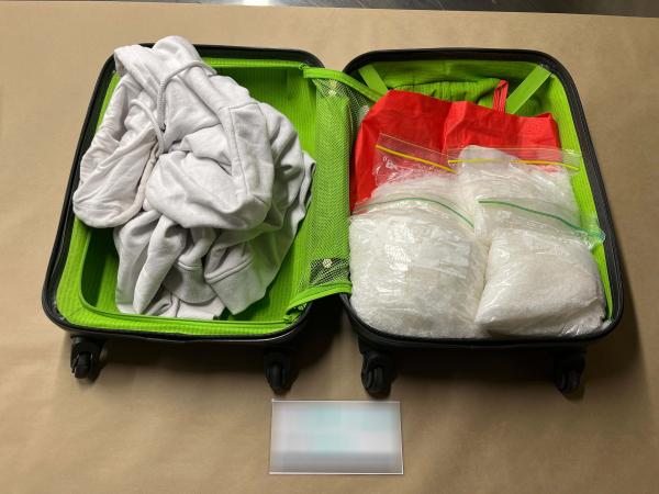 Five kilograms of methamphetamine was located in Auckland CBD
