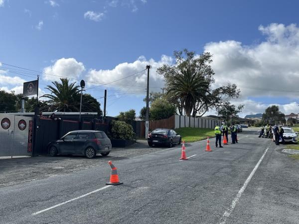 Waitematā Police issued 27 infringements and impounded two vehicles following a Head Hunters gang event.