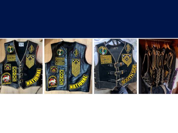 Operation Scuba - Comanchero patches seized