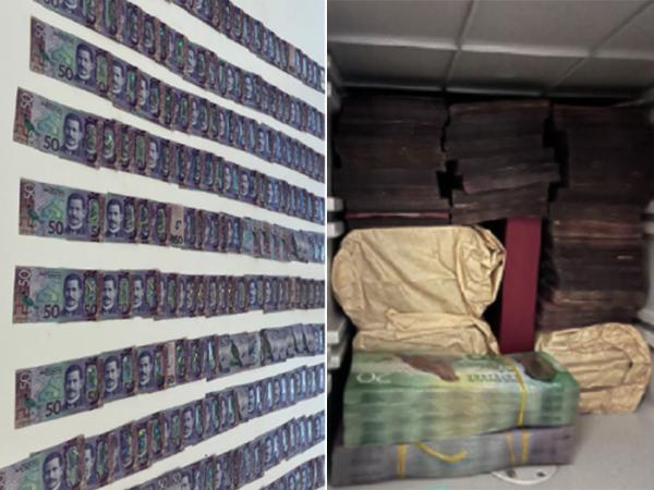 Cash seized during Operations Embargo and Scuba