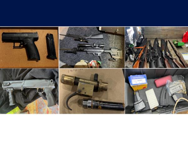 Operation Avon - firearms seized by Police