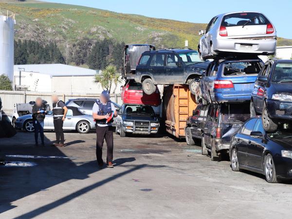 Police and Customs officers executed simultaneous warrants in Wellington and Christchurch yesterday.