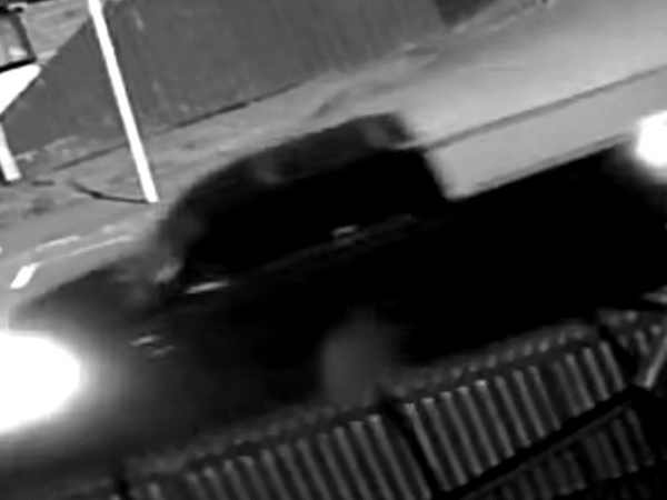 Police are seeking information on this black ute at the scene, and one of its occupants