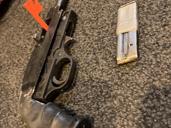 Pistol seized