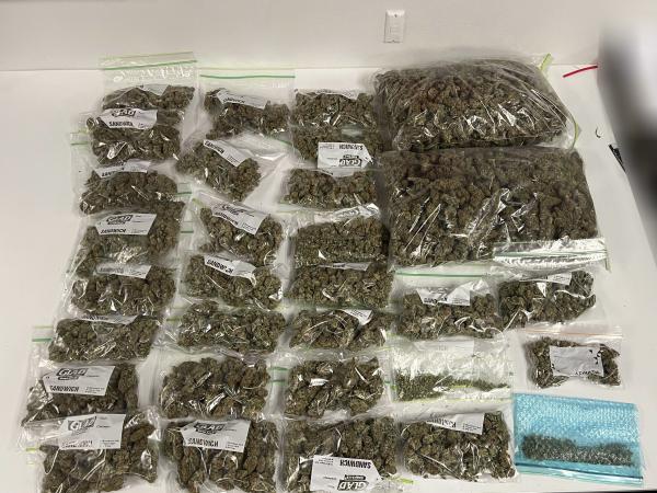 1.6 kilograms of cannabis recovered 