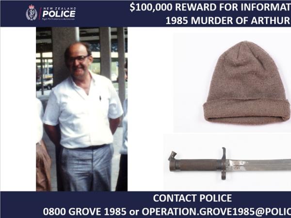 Police have announced a $100,000 reward for information in relation to the murder of Arthur Easton.