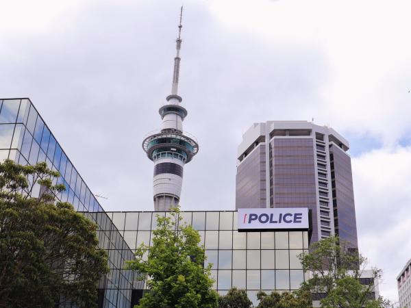 Auckland's new Federal Street base with the Sky Tower in the background