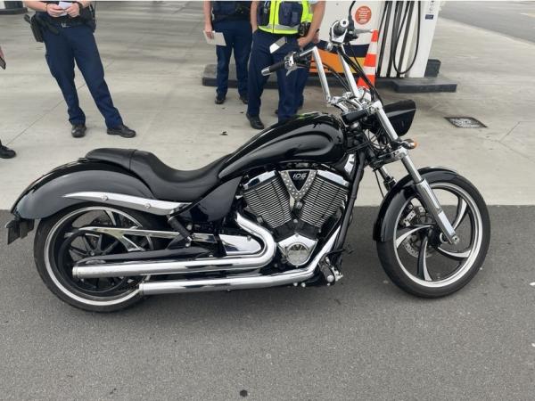 One of the motorcycles impounded by Police in Canterbury today