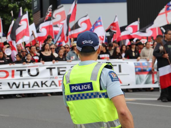 Hīkoi mō te Tiriti in Hamilton
