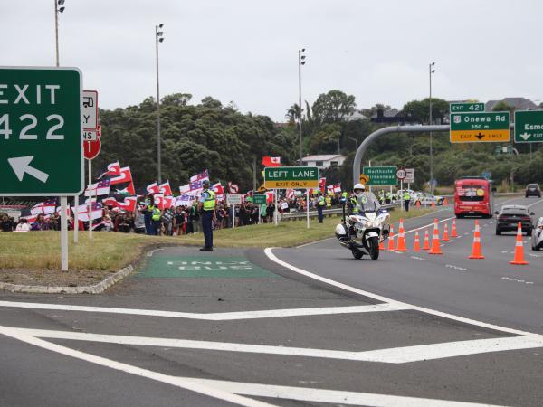 Hīkoi mō te Tiriti passes through Auckland