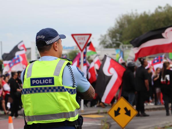 Hīkoi mō te Tiriti in Hamilton