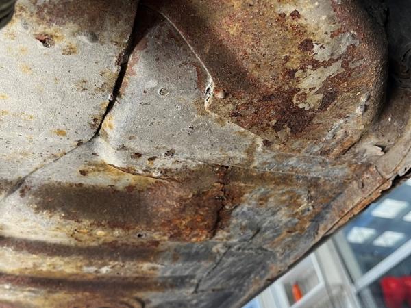 Rust on Toyota underside