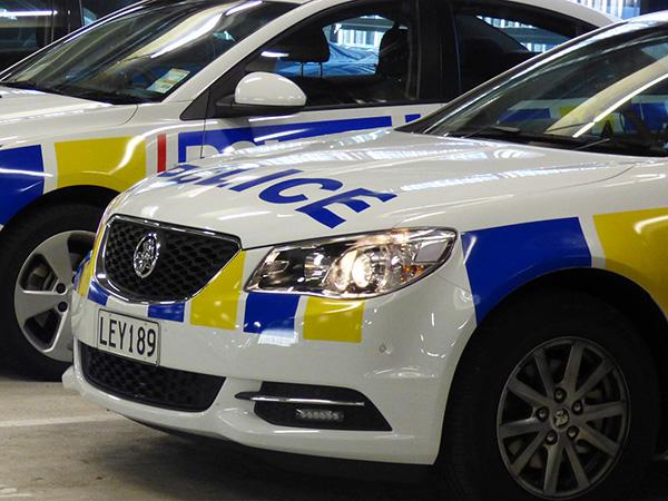 Police car in garage 1
