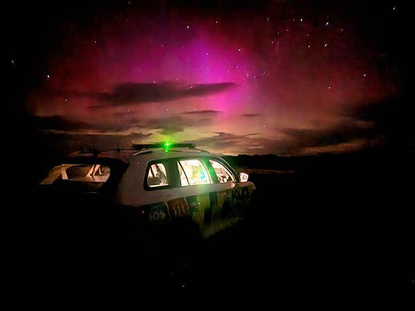 The Aurora as seen from Lumsden in October 2024.  