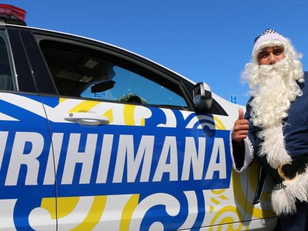 Blue Santa
