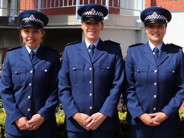 The three women joining Eastern District from Wing 331 in October included Mel Humphries protogées Constables Rose Campbell (lef