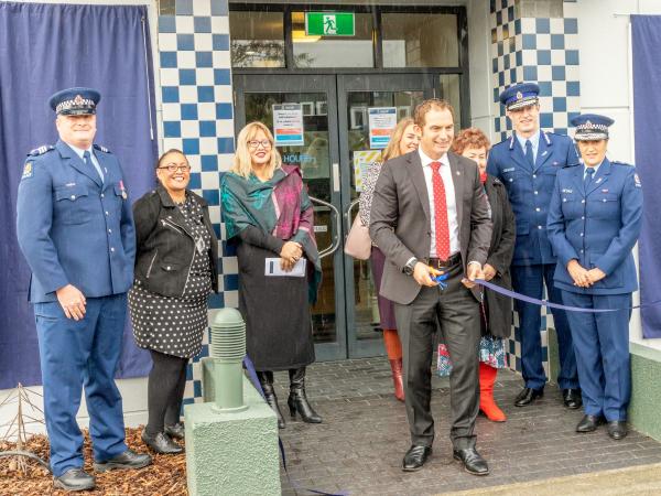 Police Commissioner Andrew Coster and Minister Stuart Nash officiated at the opening.