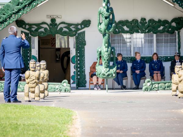 The Pōwhiri for new Eastern District Commander Superintendent Jeanette Park