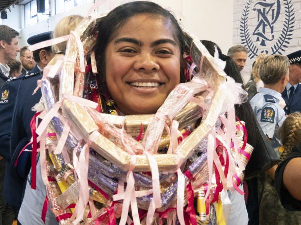 Success is sweet for Constable Tessa Tualevao.