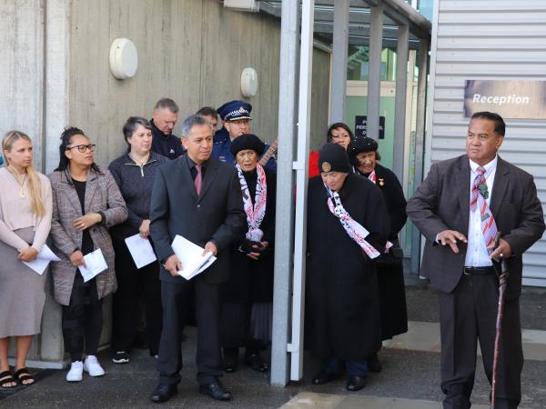 Dr Taku Parai of Ngāti Toa Rangatira Iwi commenced the blessing.