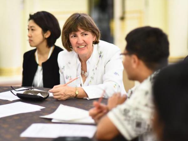 Claire in Bangkok in 2016.