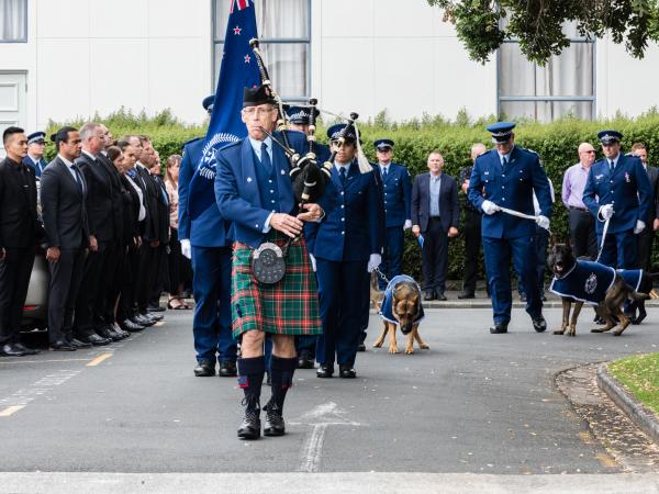 Detective Inspector Gary Lendrum's funeral