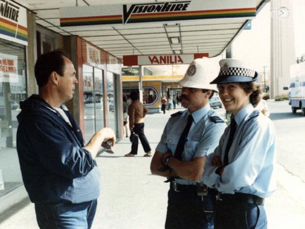 On the beat in Gisborne circa 1986.