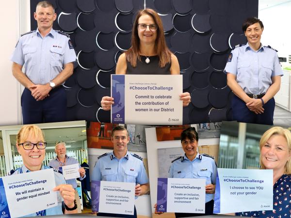 Deputy Commissioner Tania Kura (bottom row second from right), Commissioner Andrew Coster (bottom row, second from left) 