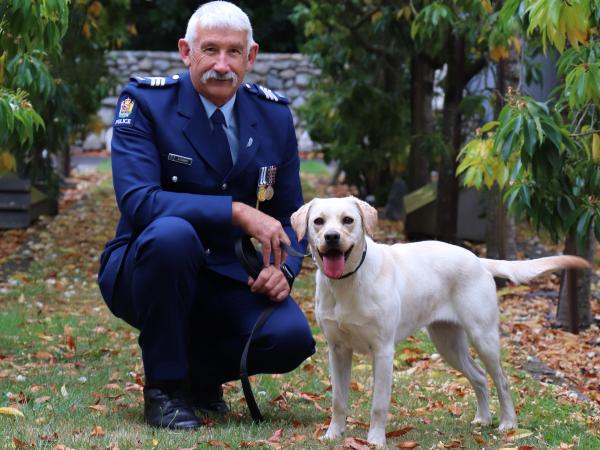 Sergeant Al Campbell and Tiny.