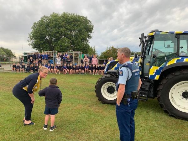 The whole school had gathered...