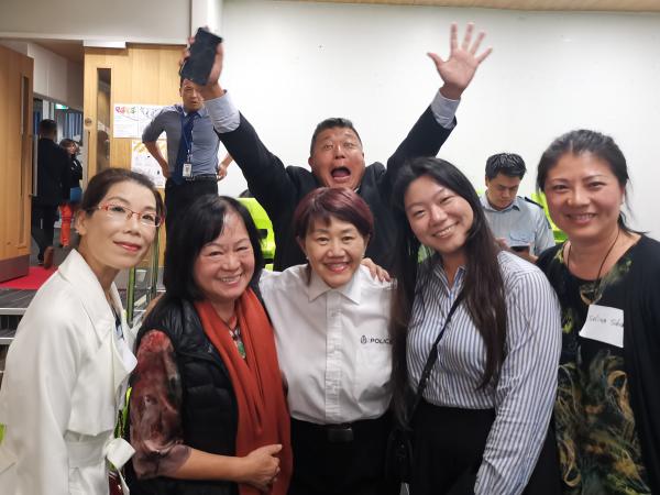 Jessica Phuang (centre) with some of the community leaders who attended