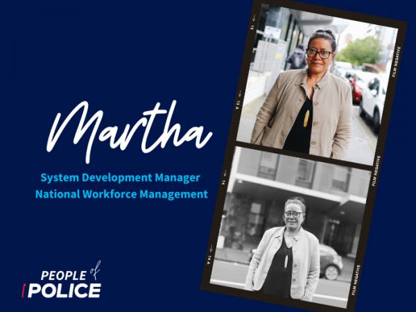 People of Police graphic for Martha Samasoni