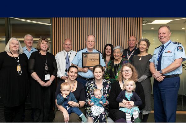 The Te Omeka team - proud of being a breastfeeding-friendly workplace.
