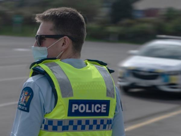 Recruit training with mask-wearing recruits at the RNZPC. Photo: Senior Constable Mark Chive