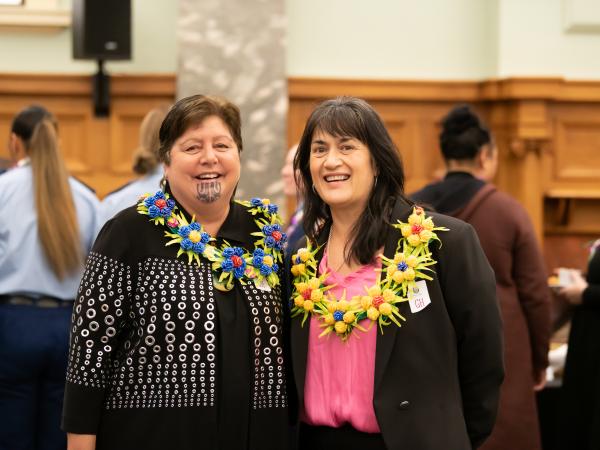 Prue Kapua with Deputy Commissioner Tania Kura