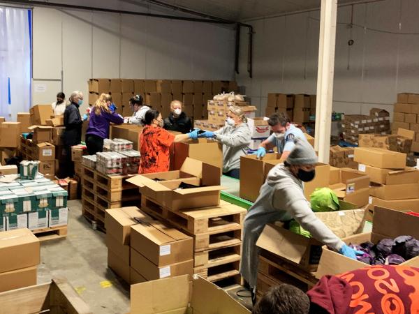 'Every one of these meals has a blue hand helping it into a home.' 