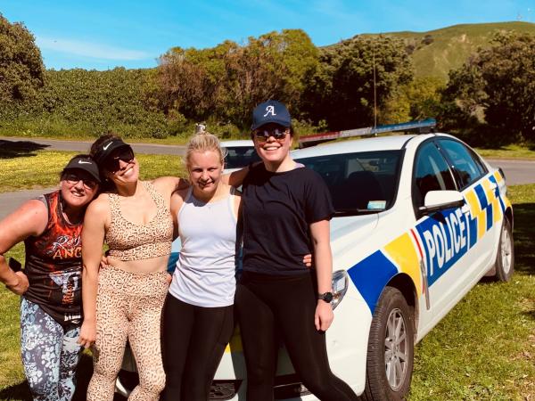 A Sunday morning 5km run together is made easier with support from others.