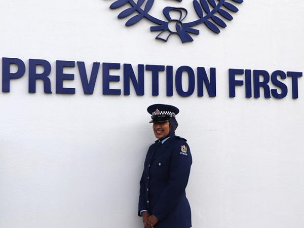 Constable Zeena Ali on her graduation day.