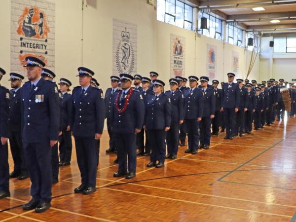 The new constables on parade.