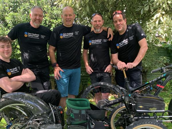 The team, from left: Jayden, Mark, Chris, Brenton and Dave. Andy is absent from photo.
