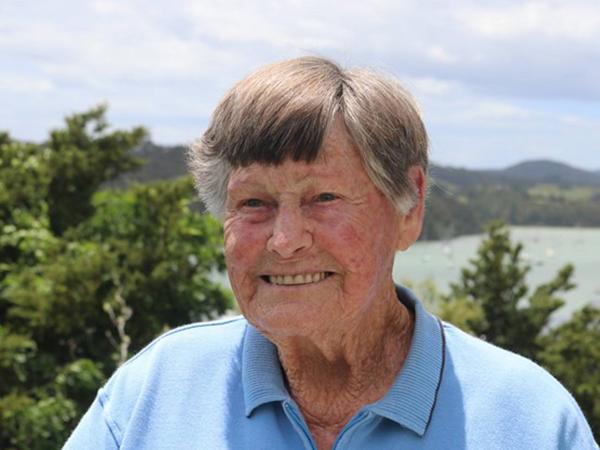 Northland's first female police officer Myra Larcombe at her Opua home. Photo: Northern Advocate