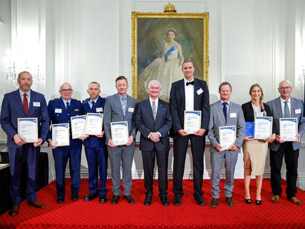 Representatives of the rescue teams and Police SAR squads involved in the Mungo Pass rescue.