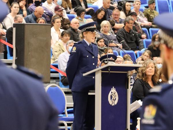Leadership Award recipient, Constable Courtney Spence, said she would like to share the award with the entire wing.