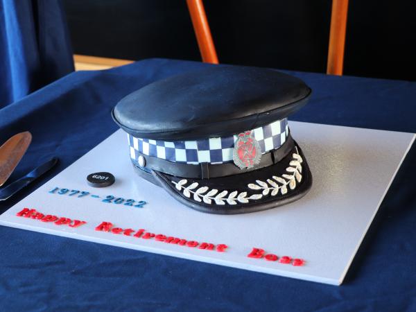 Dave's retirement cake. 